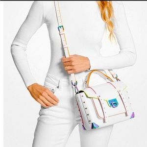 Michael Kors Manhattan
Satchel Xbody Leather Messenger
Hand bag Purse White Bag